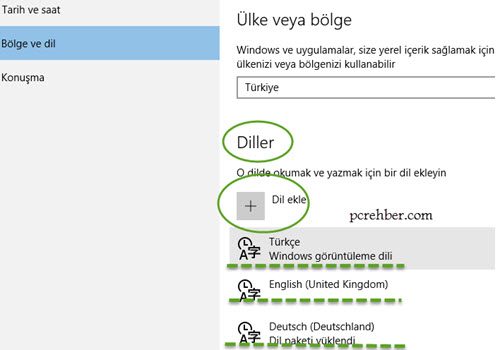 Windows 10 Klavye Dilini Değiştirmek