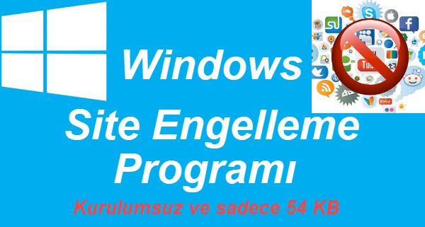 windows 10 site engelleme programı