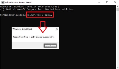 Windows 10 lisansını başka bilgisayara taşıma