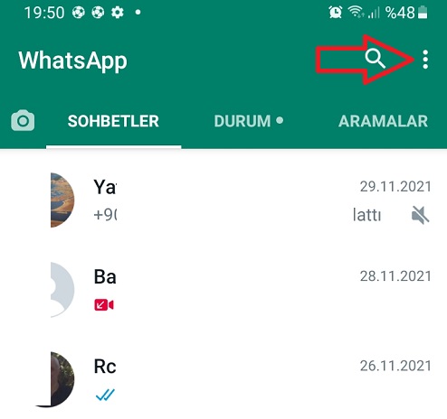 Whatsapp duruma gizlice bakanları görme