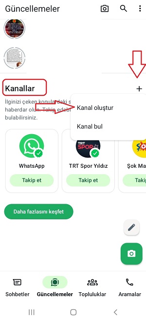 Whatsapp durum yerine güncelleme yazıyor ne yapmalıyım