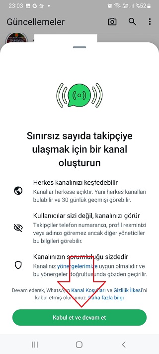 Whatsapp durum yerine güncelleme yazıyor ne yapmalıyım