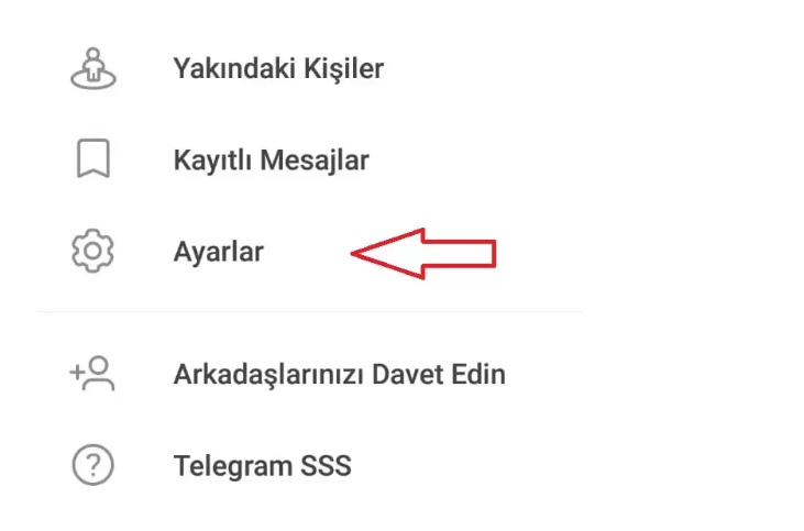 Telegram rehber senkronizasyonu kapatma