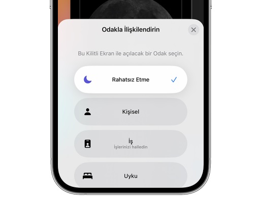 iphone rahatsız etme modu