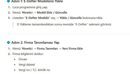 Luca e-Defter kurulumu nasıl yapılır ?