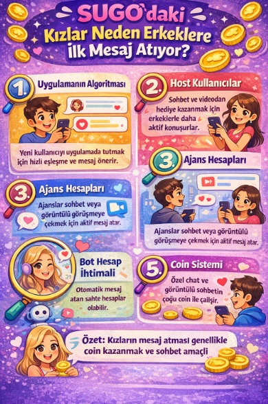 SUGO’daki kızların çoğu neden erkeklere ilk mesajı atıyor