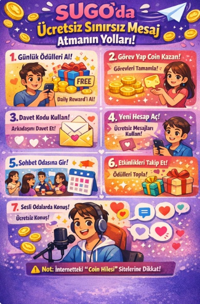 Sugo sınırsız mesaj nasıl atılır