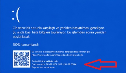 Cihazınız bir sorunla Karşılaştı ve yeniden BAŞLATILMASI gerekiyor