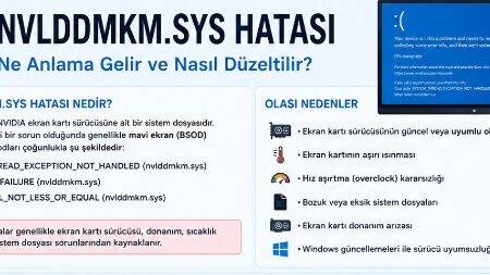 nvlddmkm.sys hatası ne anlama gelir ve nasıl düzeltilir?